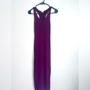 Maroon maxi dress